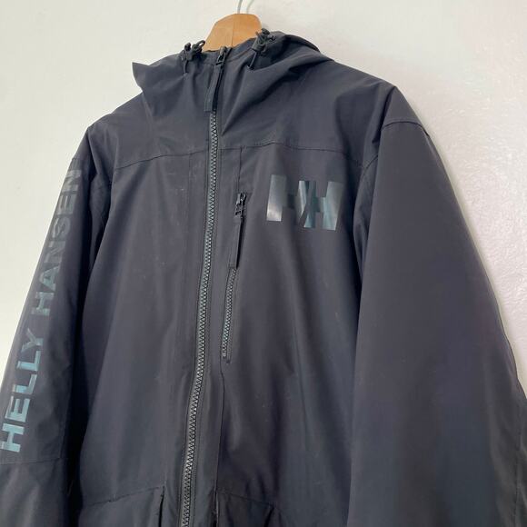 Helly Hansen – Black Primaloft Insulated Hooded Ski Jacket - Picture 3 of 11